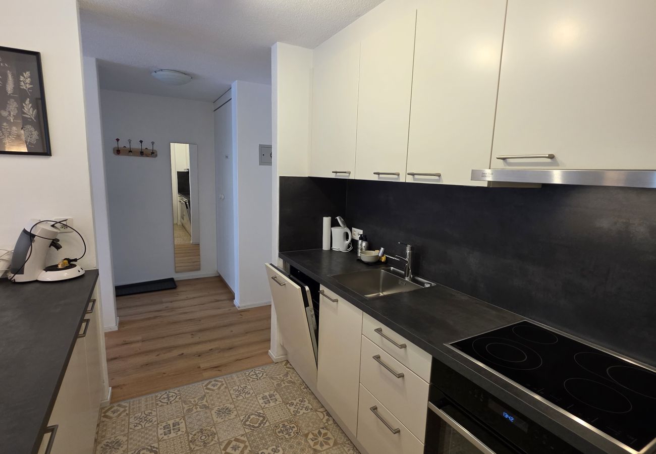 Ferienwohnung in Vulpera - PL 203 Helle frisch renovierte lichtdurchflutete Wohnung mit grosser Terrasse Richtung Scuol