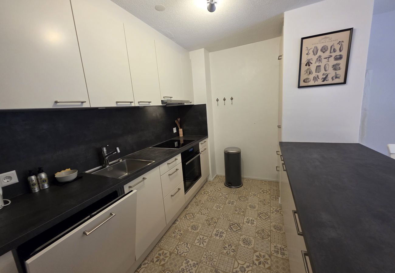 Ferienwohnung in Vulpera - PL 203 Helle frisch renovierte lichtdurchflutete Wohnung mit grosser Terrasse Richtung Scuol