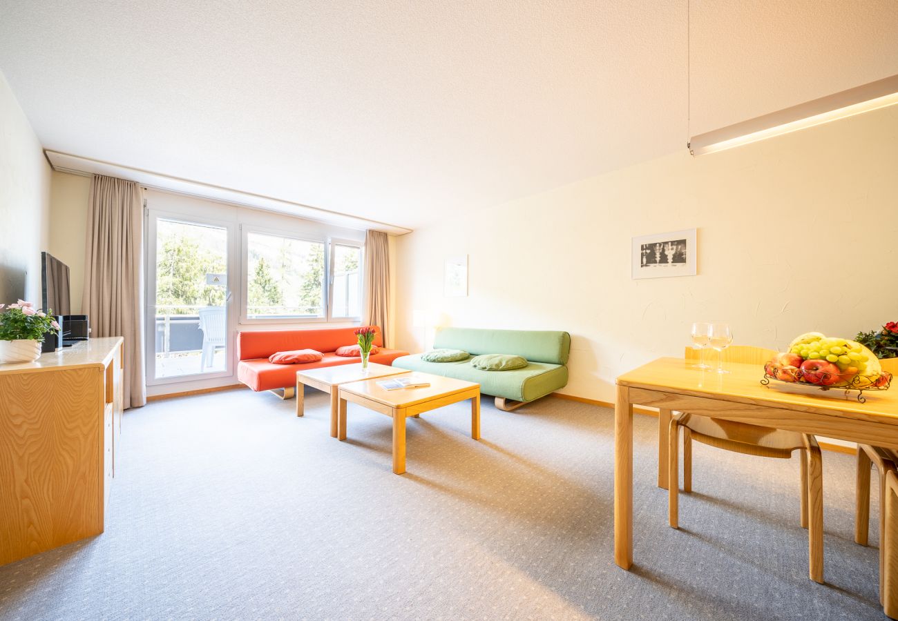 Ferienwohnung in Vulpera - PL202 lichtdurchflutete Wohnung mit grosser Terrasse mit Blick Richtung Scuol